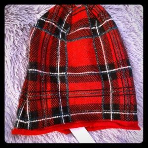 Charming Charlie’s plaid beanie